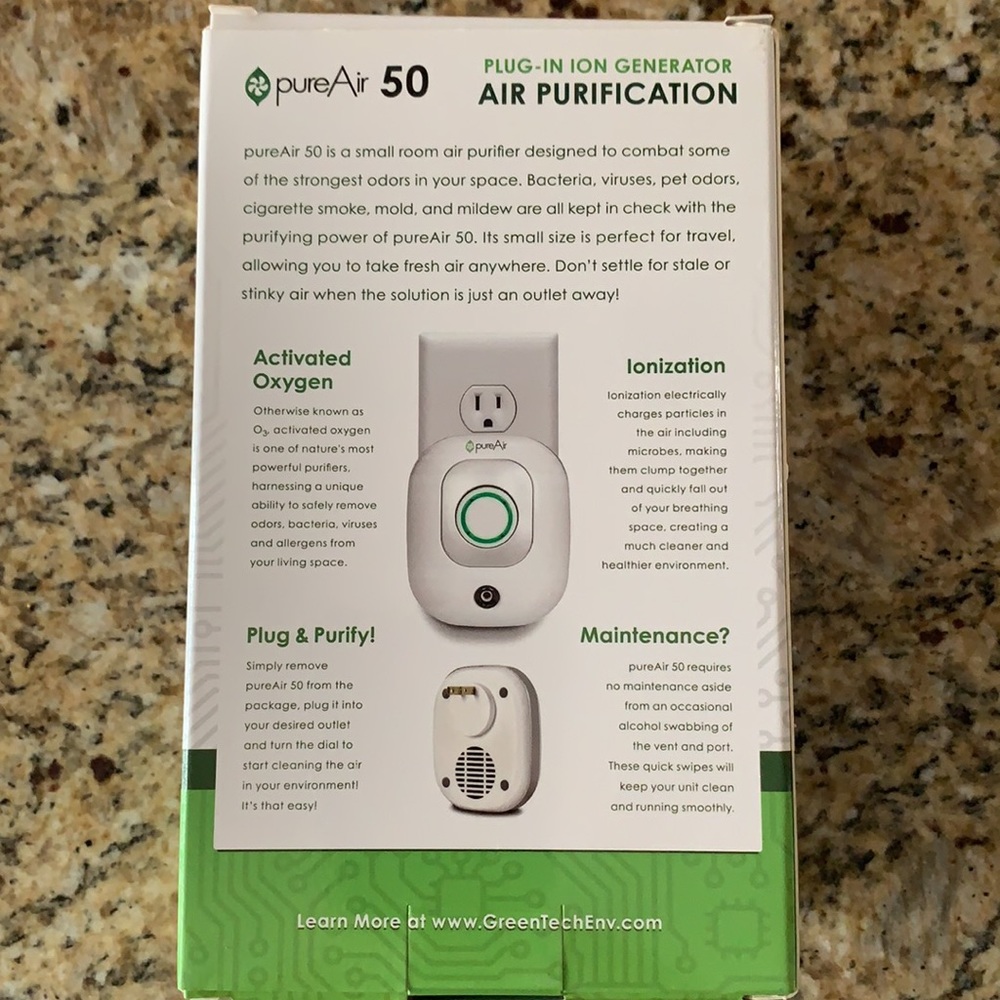 *Feature* NEW pureAir 50 Plug-in Air Purification - Picture 2 of 6